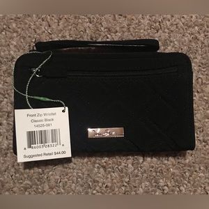 Vera Bradley front zip wristlet